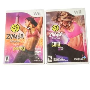 Zumba Fitness (JOIN THE PARTY + CORE PARTY YOUR ABSOFF) BUNDLE - Nintendo Wii